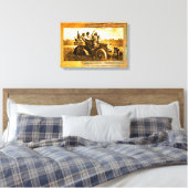 APACHES UND GERONIMO FAHREN MIT EINEM KRAFTWAGEN LEINWANDDRUCK (Insitu (Schlafzimmer))