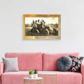 APACHES UND GERONIMO FAHREN MIT EINEM KRAFTWAGEN LEINWANDDRUCK (Insitu (Wohnzimmer))