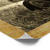 APACHES UND GERONIMO FAHREN MIT EINEM KRAFTWAGEN POSTER (Ecke)