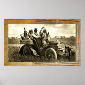 APACHES UND GERONIMO FAHREN MIT EINEM KRAFTWAGEN POSTER (Vorne)