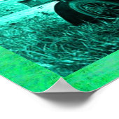 APACHES UND GERONIMO FAHREN MIT EINEM KRAFTWAGEN POSTER (Ecke)