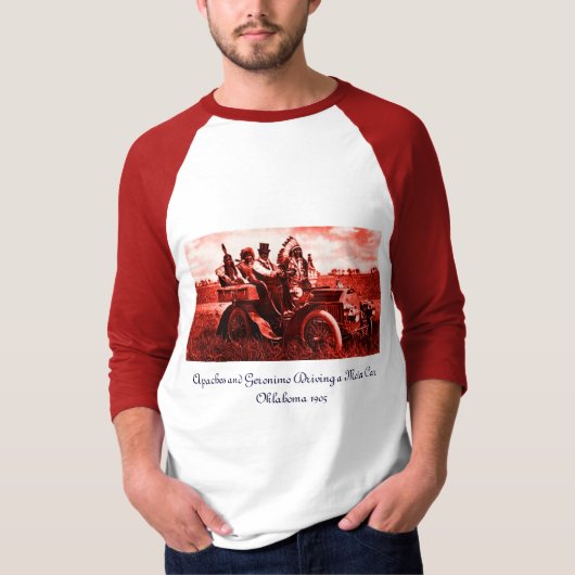 APACHES UND GERONIMO FAHREN MIT EINEM KRAFTWAGEN T-Shirt (Vorderseite)