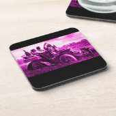 APACHES UND GERONIMO FAHREN MIT EINEM KRAFTWAGEN UNTERSETZER (Linke Seite)