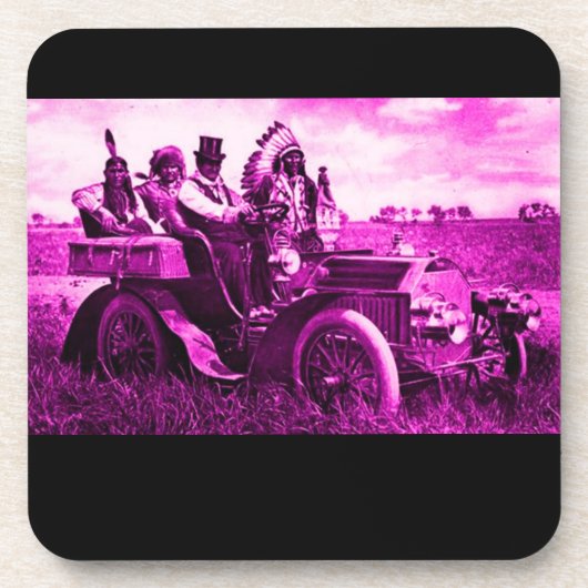 APACHES UND GERONIMO FAHREN MIT EINEM KRAFTWAGEN UNTERSETZER (Vorderseite)