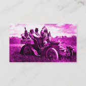 APACHES UND GERONIMO FAHREN MIT EINEM KRAFTWAGEN VISITENKARTE (Rückseite)