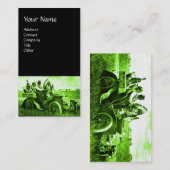 APACHES UND GERONIMO FAHREN MIT EINEM KRAFTWAGEN VISITENKARTE (Vorne/Hinten)