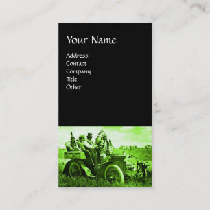 APACHES UND GERONIMO FAHREN MIT EINEM KRAFTWAGEN VISITENKARTE