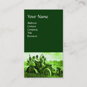 APACHES UND GERONIMO FAHREN MIT EINEM KRAFTWAGEN VISITENKARTE