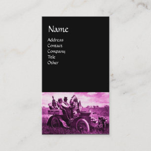 APACHES UND GERONIMO FAHREN MIT EINEM KRAFTWAGEN VISITENKARTE