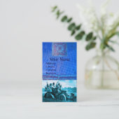 APACHES UND GERONIMO FAHREN MIT EINEM KRAFTWAGEN VISITENKARTE (Stehend Vorderseite)