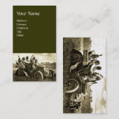 APACHES UND GERONIMO FAHREN MIT EINEM KRAFTWAGEN VISITENKARTE (Vorne/Hinten)