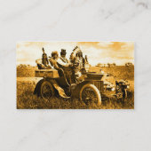 APACHES UND GERONIMO MIT EINEM MOTORAUTO, Monogram Visitenkarte (Rückseite)