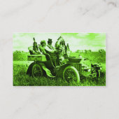 APACHES UND GERONIMO MIT EINEM MOTORAUTO, Monogram Visitenkarte (Rückseite)