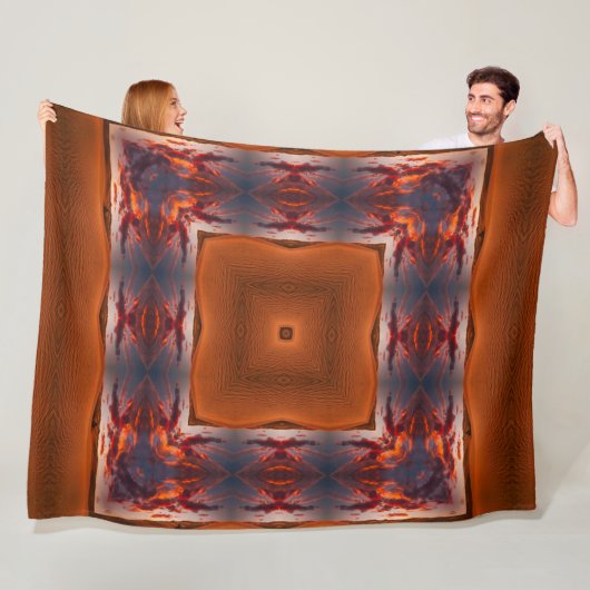 Apacheshaman-gebürtige Wüsten-Stammes- Fleecedecke (Beispiel)