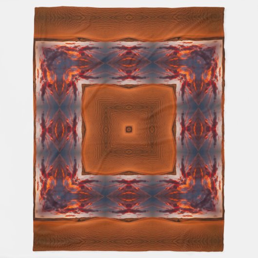 Apacheshaman-gebürtige Wüsten-Stammes- Fleecedecke (Vorderseite)