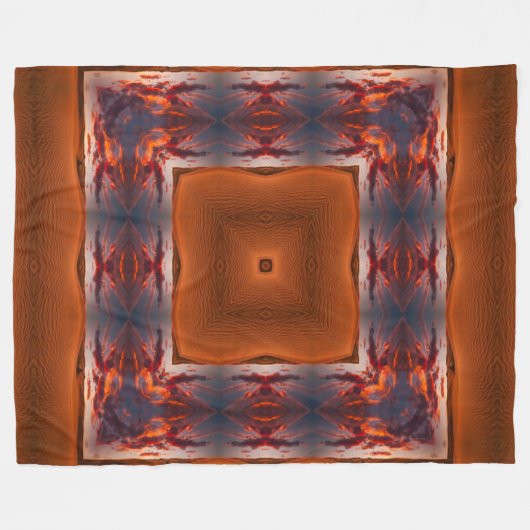 Apacheshaman-gebürtige Wüsten-Stammes- Fleecedecke (Vorderseite (Horizontal))