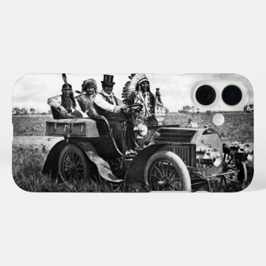 APACHS UND GERONIMO-FAHRZEUG Schwarz-weiß Case-Mate iPhone Hülle (Rückseite (Horizontal))