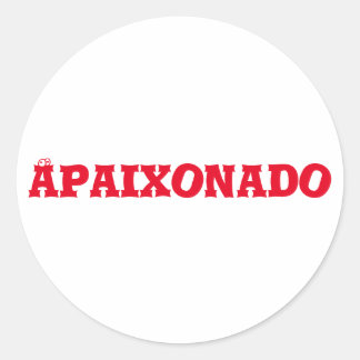Apaixonado Runder Aufkleber