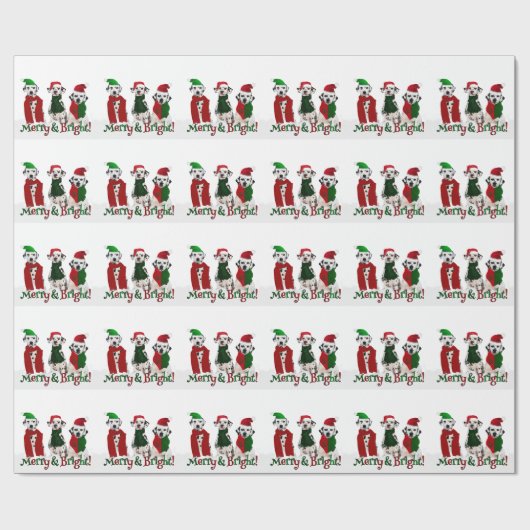 APAL - Dalmation verfolgt fröhliches und helles Geschenkpapier (Flach)