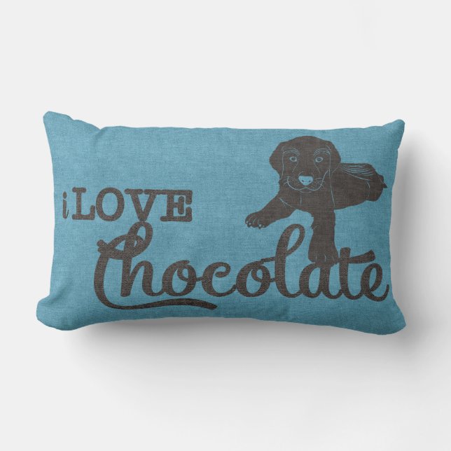 APAL - Hundeliebhaber-Kissen Schokoladen-Labradors Lendenkissen (Vorderseite)