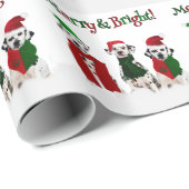 APAL - WeihnachtsDalmatiner-Hunde Geschenkpapier (Rolleneckpunkt)