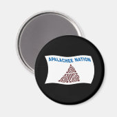 Apalachee-Nation-Fahnenmagnet Magnet (Vorderseite/Rückseite)
