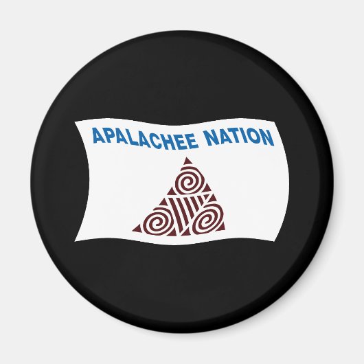 Apalachee-Nation-Fahnenmagnet Magnet (Vorne)