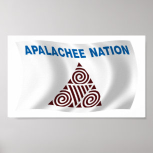 Apalachee Nation Flag Poster Druck