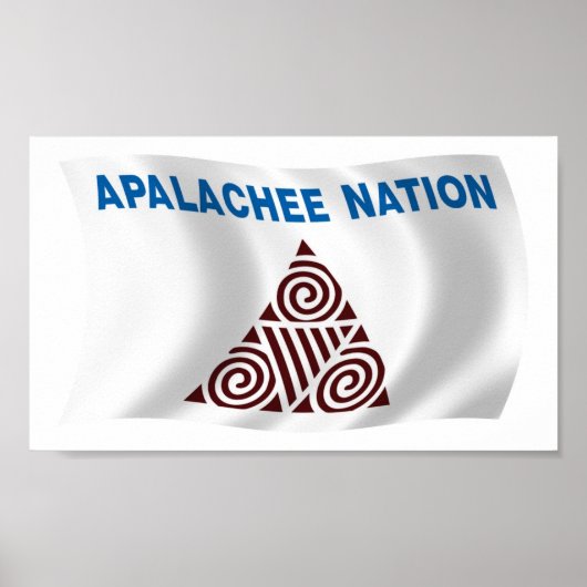 Apalachee Nation Flag Poster drucken (Vorne)
