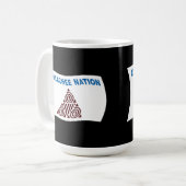 Apalachee-Nation-Flag-Tasse Kaffeetasse (Vorderseite Links)