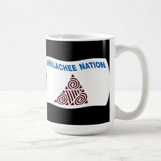 Apalachee-Nation-Flag-Tasse Kaffeetasse (Rechts)