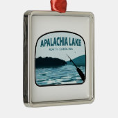 Apalachia Lake North Carolina Angelplatz Ornament Aus Metall (Rechts)