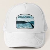 Apalachia Lake North Carolina Angelplatz Truckerkappe (Vorderseite)