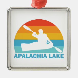 Apalachia Lake North Carolina Kayak Ornament Aus Metall
