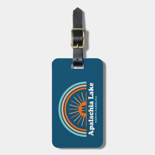 Apalachia Lake North Carolina Rainbow Gepäckanhänger (Vorderseite vertikal)