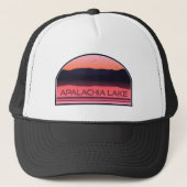 Apalachia Lake North Carolina Red Sunrise Truckerkappe (Vorderseite)
