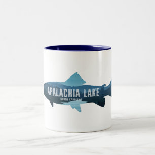 Apalachia-See North Carolina Fisch Zweifarbige Tasse