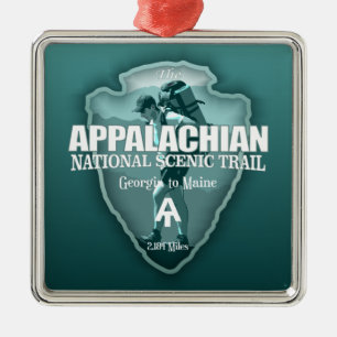 Apalachian Trail (Arrowhead T) Ornament Aus Metall