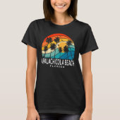 Apalachicola Beach Florida Palm Tree Beach Souveni T-Shirt (Vorderseite)