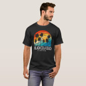 Apalachicola Beach Florida Palm Tree Beach Souveni T-Shirt (Vorne ganz)