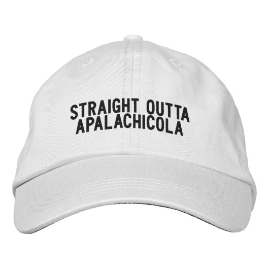 Apalachicola Florida Hat Bestickte Baseballkappe (Vorderseite)