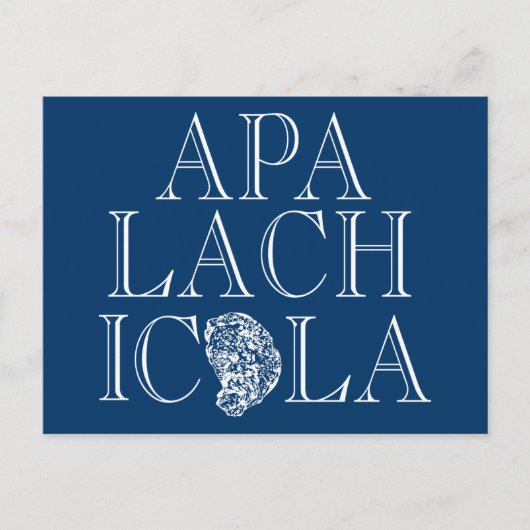 Apalachicola Florida Oyster Design Postkarte (Vorderseite)