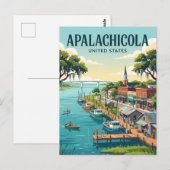 Apalachicola Florida Postkarte (Vorne/Hinten)