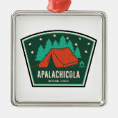 Apalachicola National Forest Camping Ornament Aus Metall (Vorne)