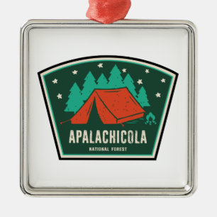 Apalachicola National Forest Camping Ornament Aus Metall