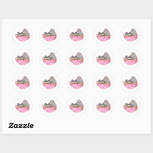 apanese Castle Sakura Spring Sticker Pack (Blatt)