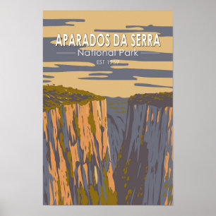Aparados da Serra Nationalpark Brasilien Reise Kun Poster