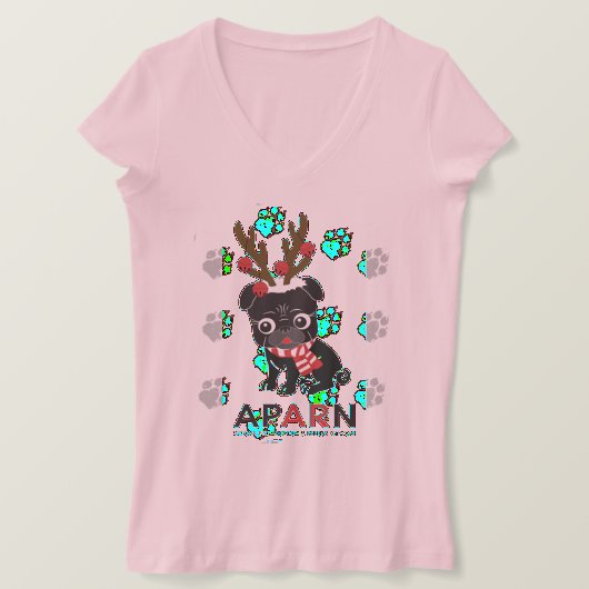 APARN Holiday Logo Frauen Bella V-Neck T - Shirt (Design vorne)