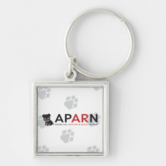 APARN Logo-erstklassiger quadratischer Schlüsselanhänger (Vorne)