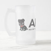 APARN Logo-mattierte mattierte GlasTasse Mattglas Bierglas (Links)